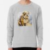 ssrcolightweight sweatshirtmensheather greyfrontsquare productx1000 bgf8f8f8 19 - English Bulldog Merch
